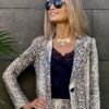 blazer mujer estampado Pitón