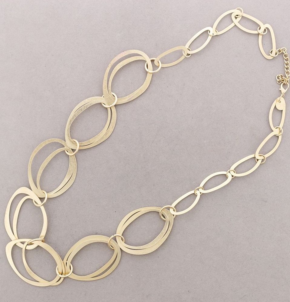 collar mujer eslabones metal