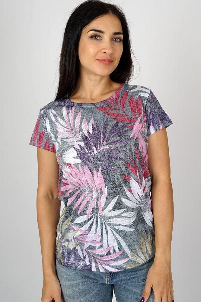 camiseta mujer cuello redondo