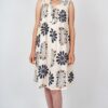 vestido mujer midi lino flores