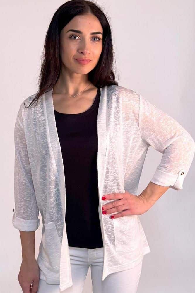 chaqueta mujer corta bolsillos