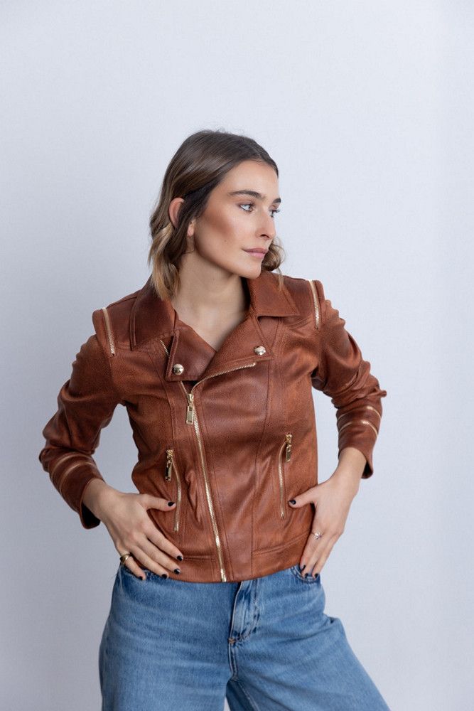 cazadora mujer corta cremallera