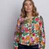 cazadora mujer estampada flores