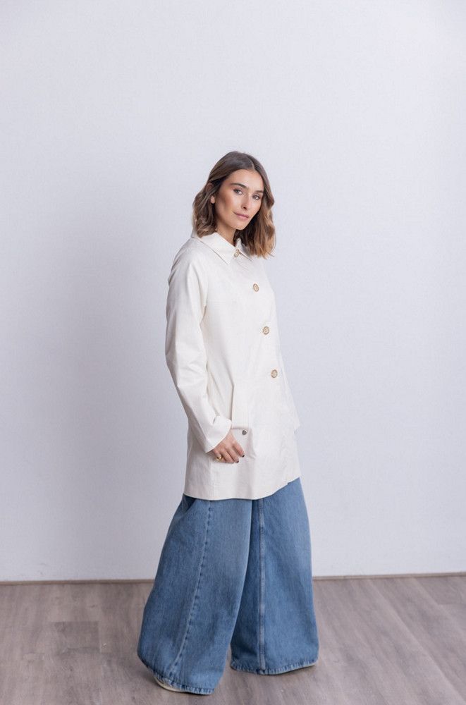 gabardina mujer lisa