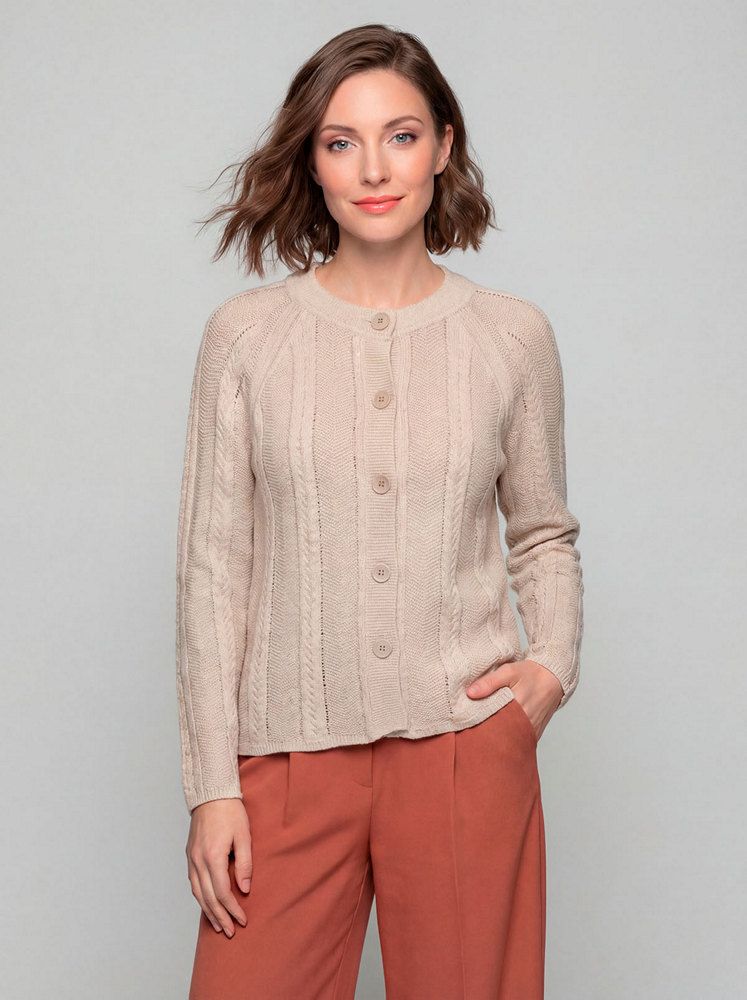 chaqueta manga ranglan trenzas