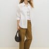 camisa mujer oversize popelín