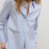 camisa mujer oversize popelín
