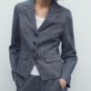 blazer mujer entallado