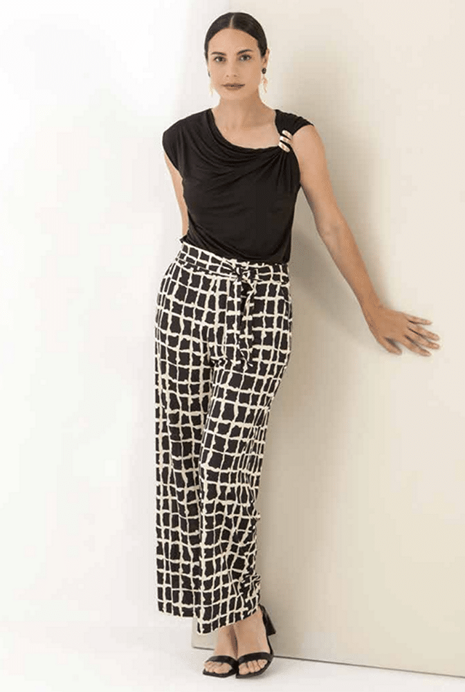 pantalón mujer cuadros