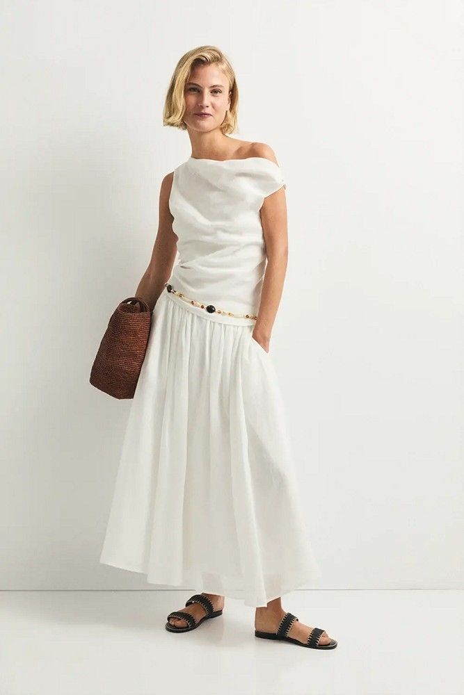 falda mujer midi creta ese o ese