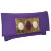bolso clutch mujer eventos morado