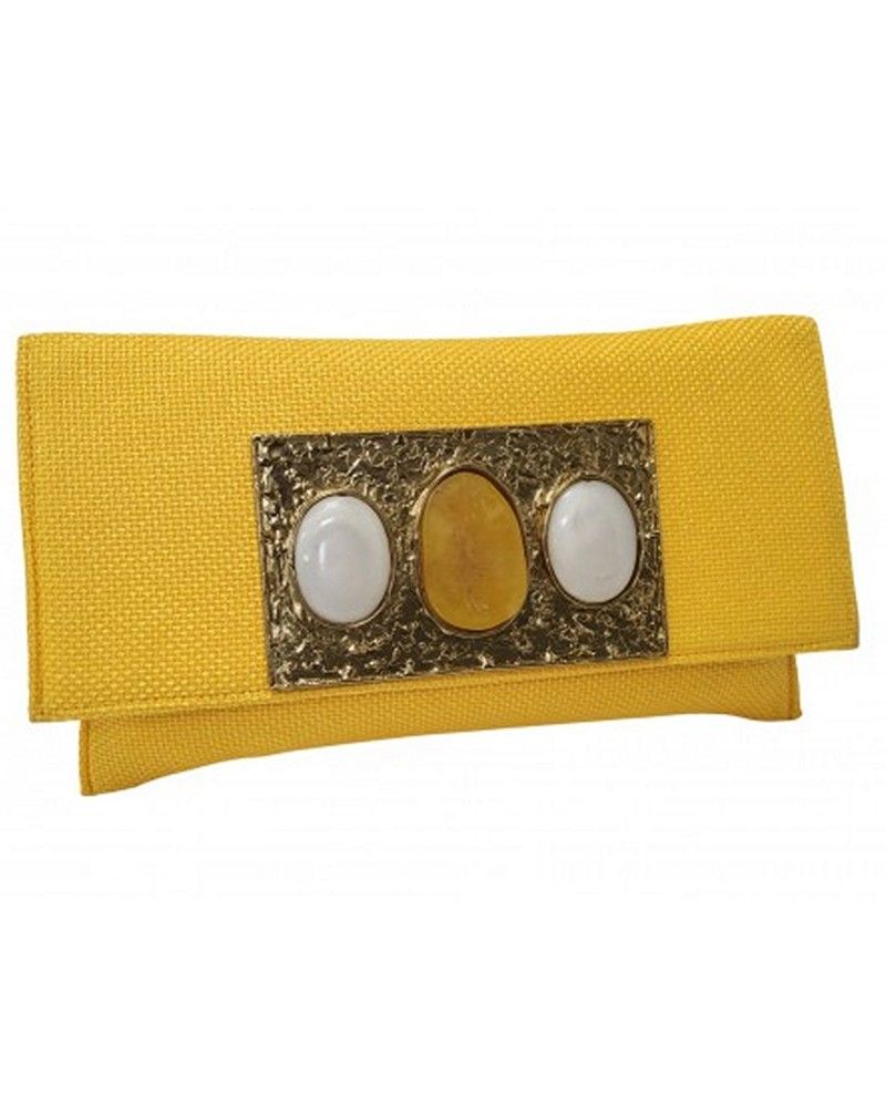 bolso mujer fiesta amarillo comprar