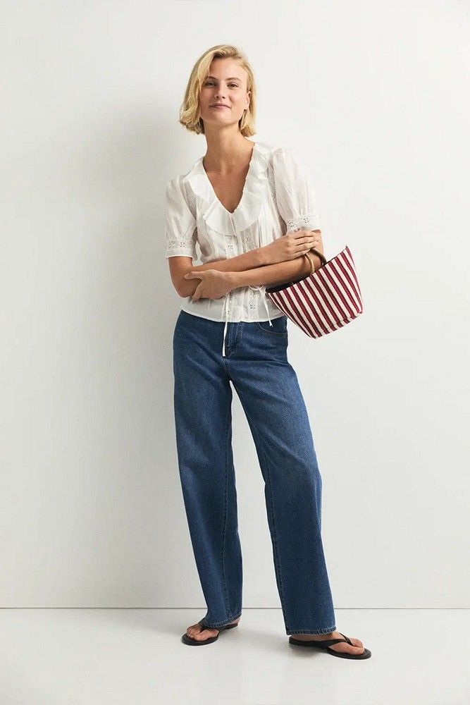 pantalón tejano recto ese o ese