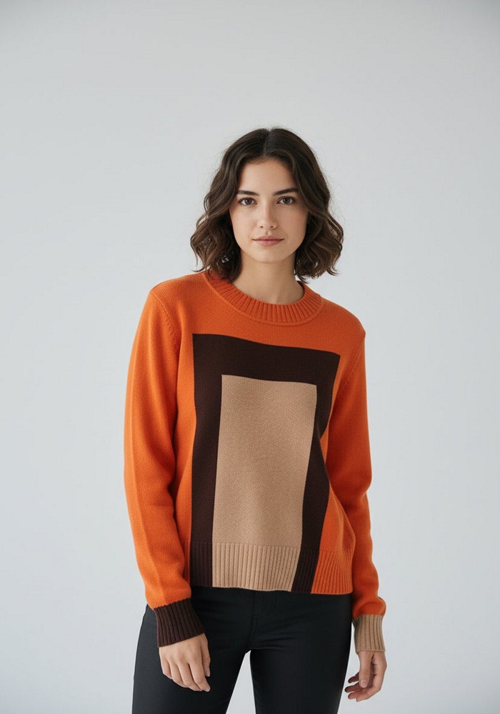 jersey-de-mujer-intarsia-naranja-lopezientos.jpg